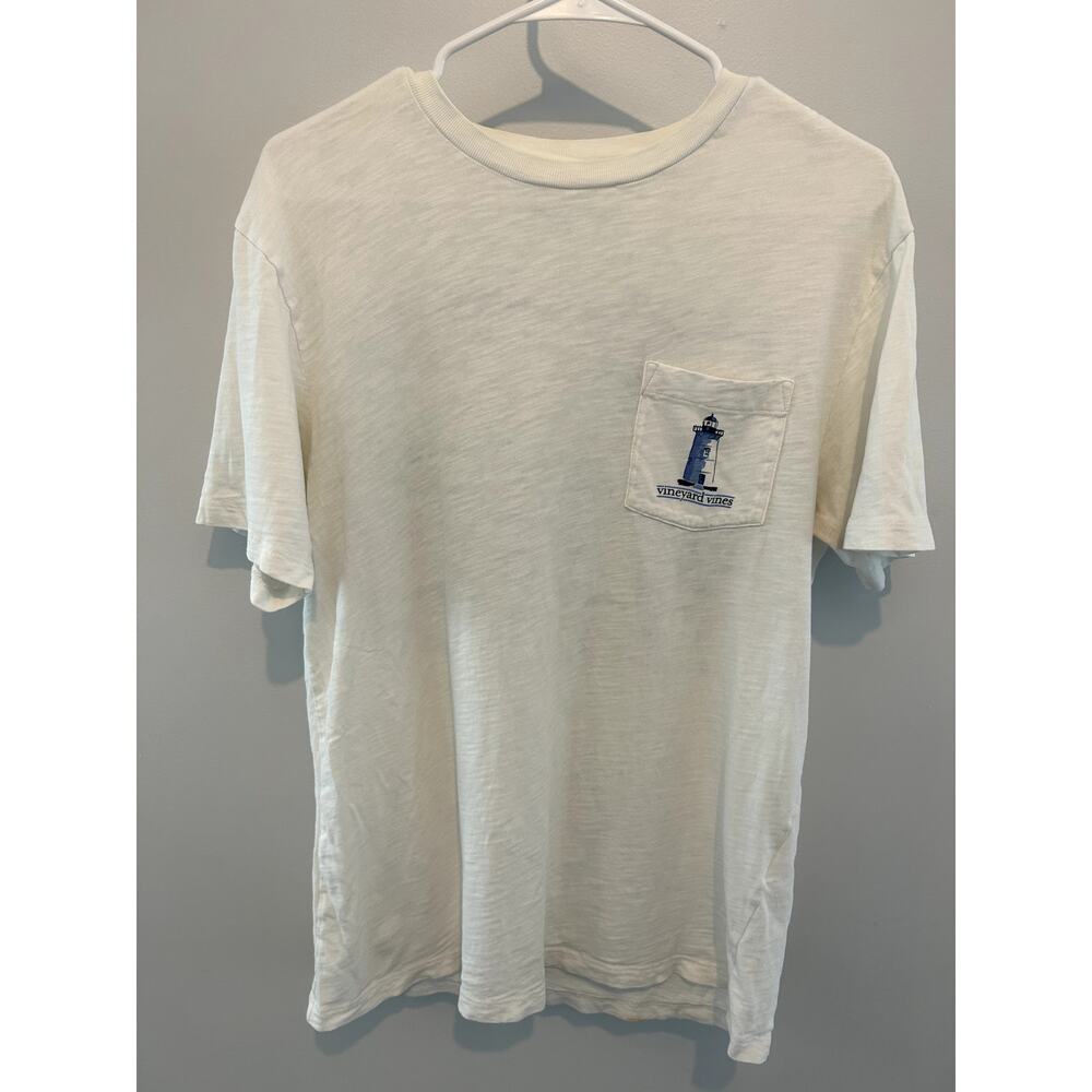 Mens Vineyard Vines White Cotton T-Shirt